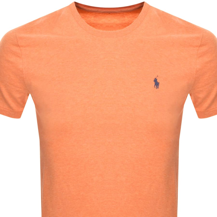 Ralph Lauren Crew Neck Slim Fit T Shirt Orange Mainline Menswear
